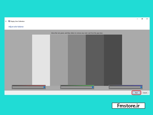 کالیبره کردن رنگ مانیتور ویندوز 10(مرحله دهم)